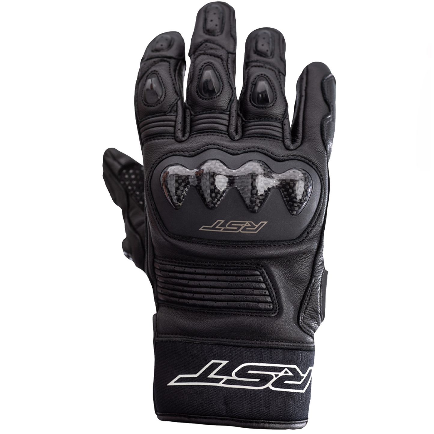 RST Freestyle 2 Leather Riding Gloves - CE APPROVED - Black