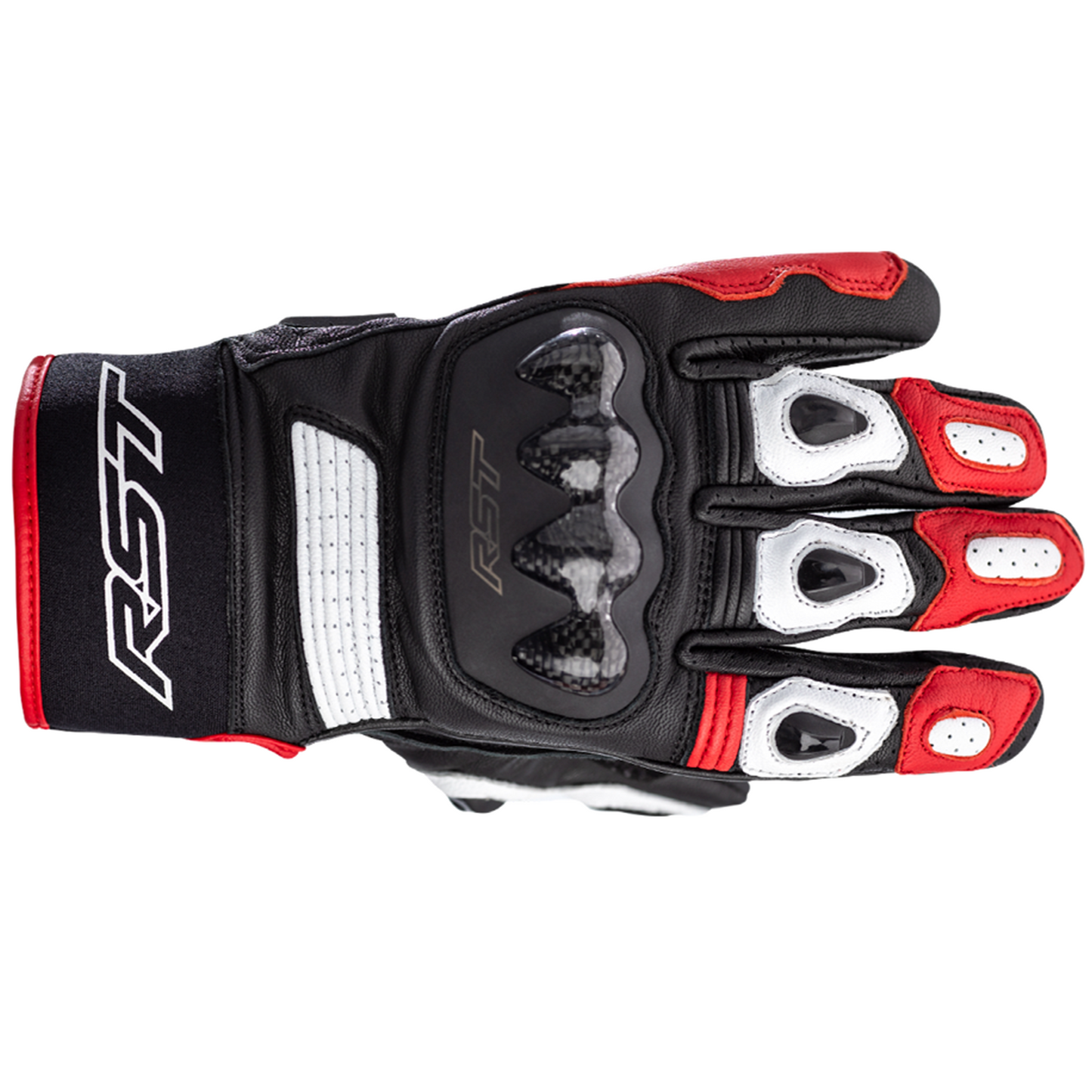 RST Freestyle 2 Leather Riding Gloves - CE APPROVED - Red