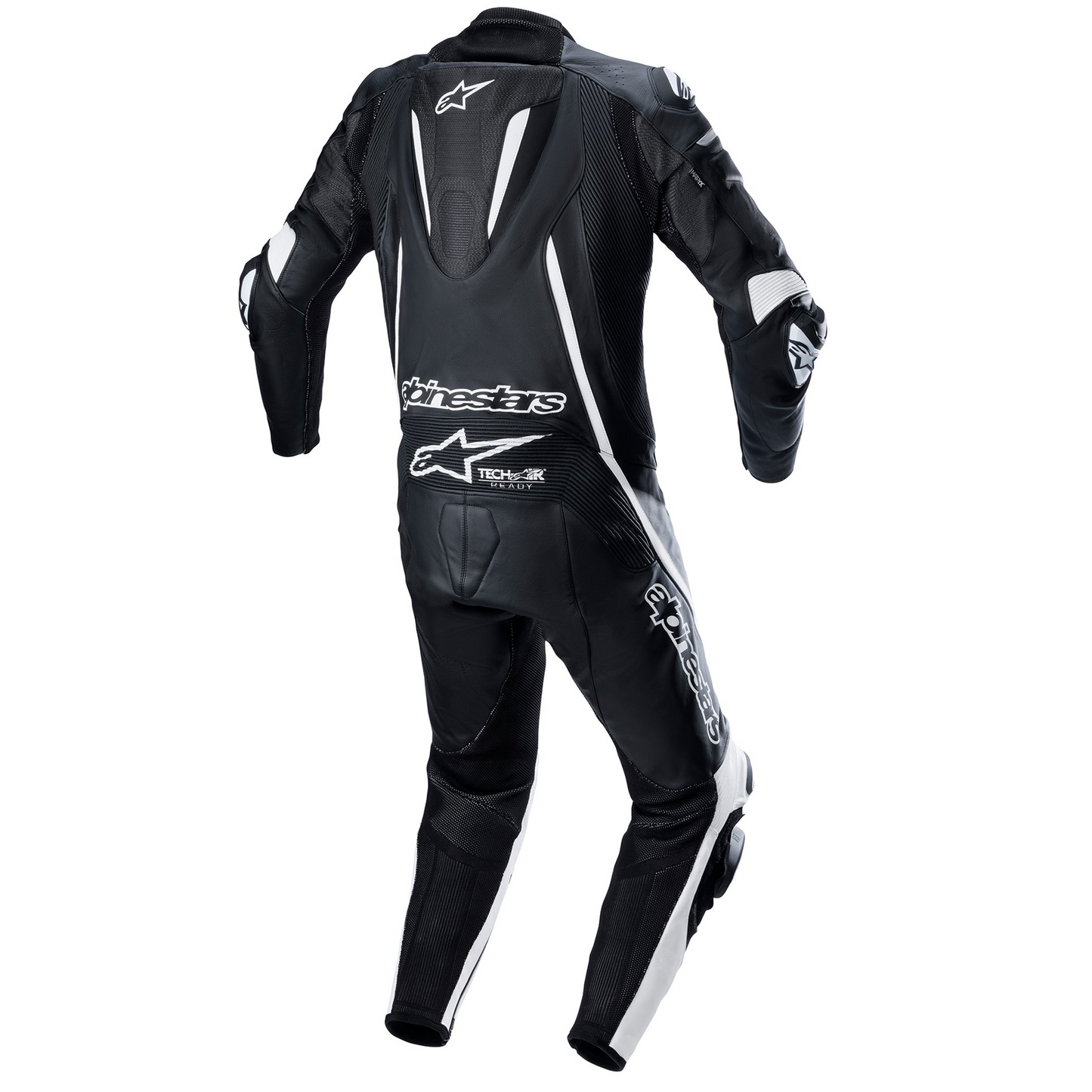 Alpinestars Fusion 1 Piece Leather Suit - Black/White