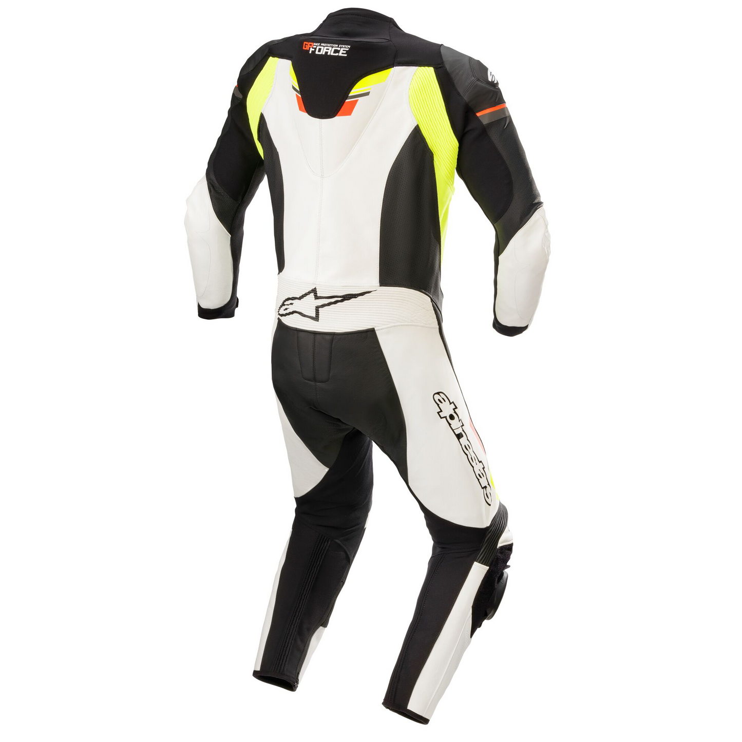 Alpinestars GP Force Chaser 1 Piece Suit - Blk/Whi/Red Flo/Yel Flo