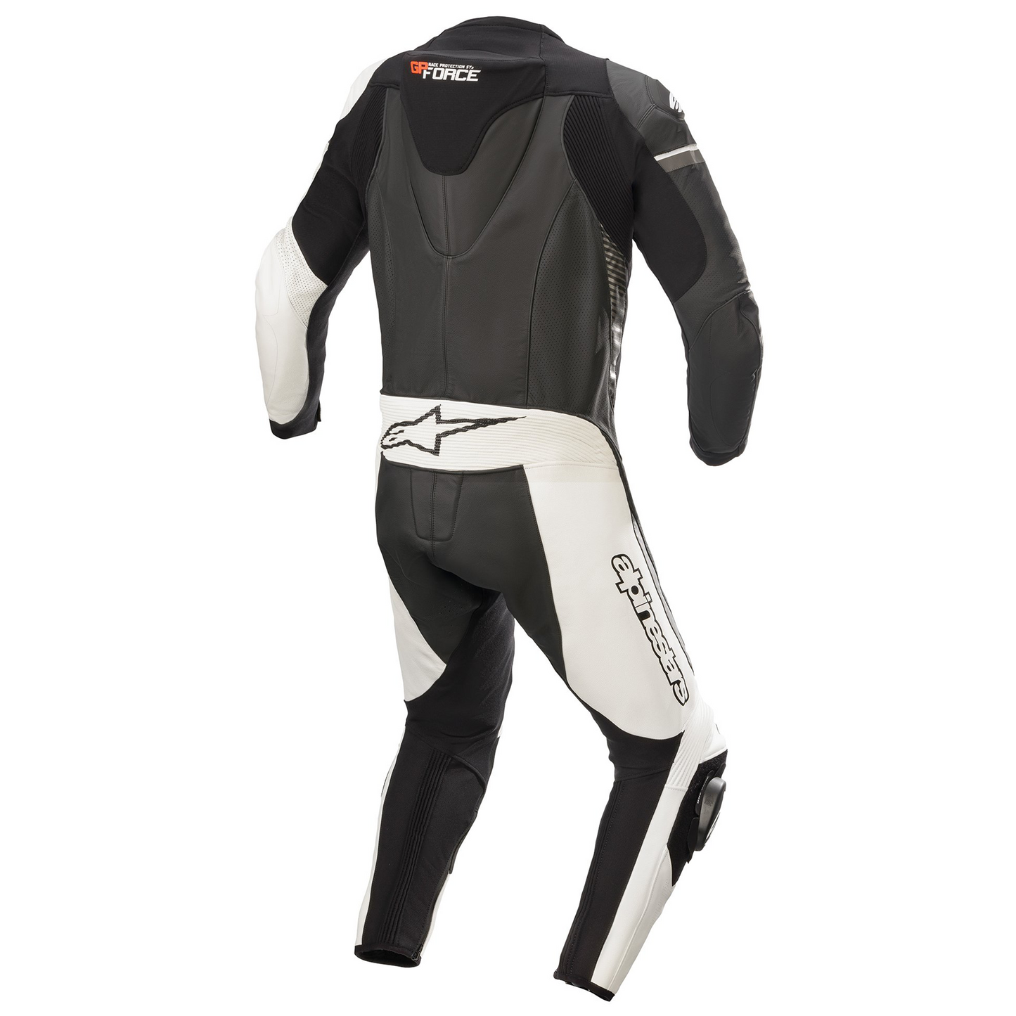 Alpinestars GP Force Phantom 1 Piece Leather Suit - Blk/Whi/Met Grey