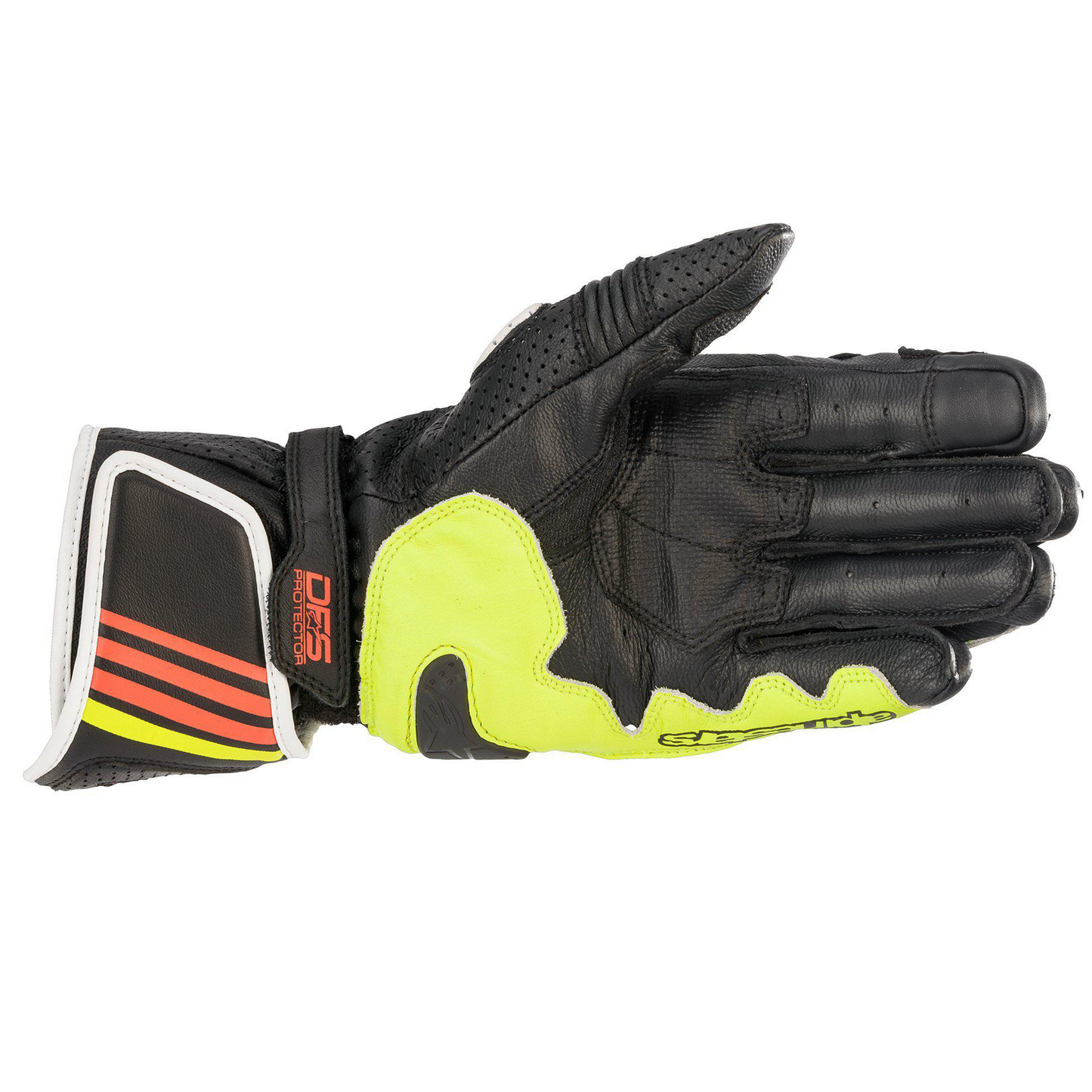 Alpinestars GP Plus R V2 Gloves - Metallic Grey/Blk/Yel/Red Flo