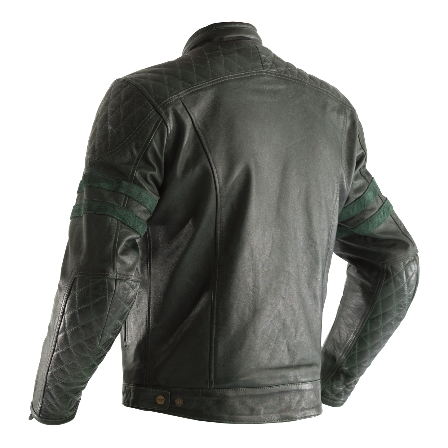 RST IOM TT Hillberry Leather Riding Jacket - CE APPROVED - Green