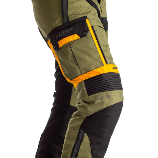 RST Adventure-X (CE) Mens Textile - Regular Length - Jean - Green/Ochre