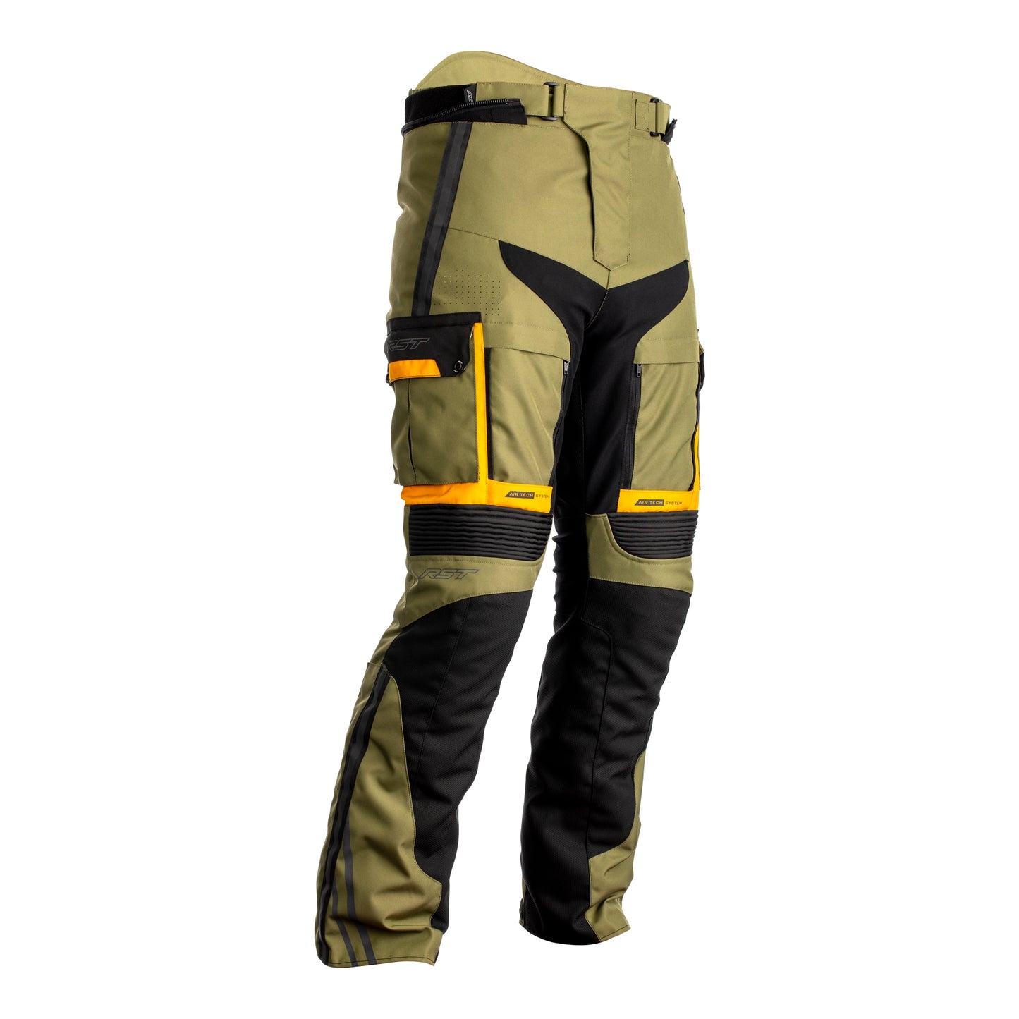 RST Adventure-X (CE) Mens Textile - Regular Length - Jean - Green/Ochre