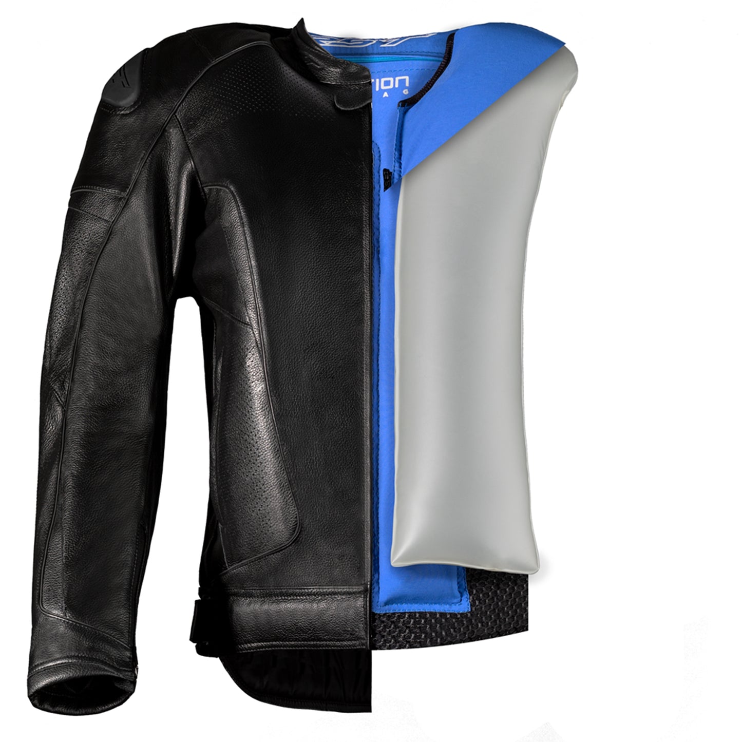RST GT Airbag CE Men's Leather Riding Jacket - Black (2973)
