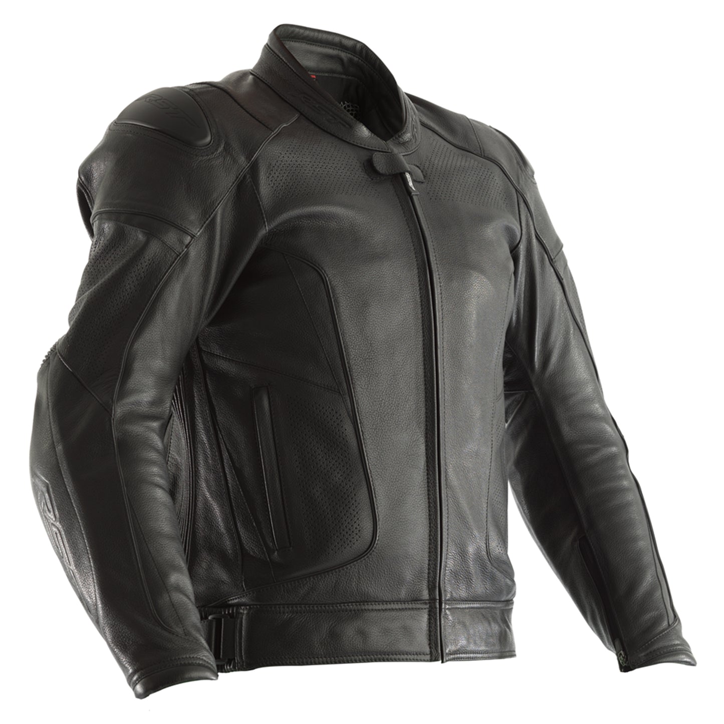 RST GT Airbag CE Men's Leather Riding Jacket - Black (2973)