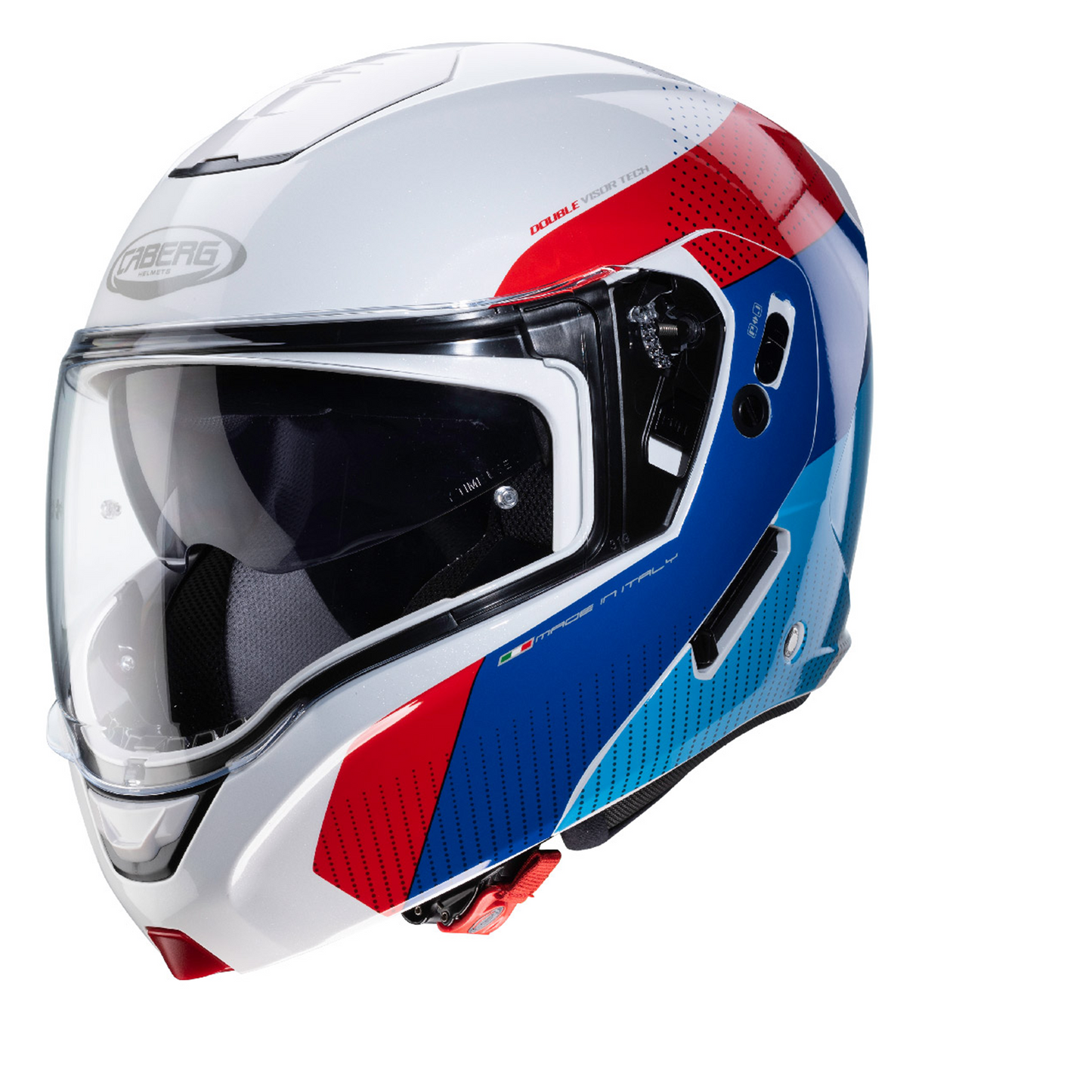 Caberg Horus Scout - White/Red/Blue/Light Blue