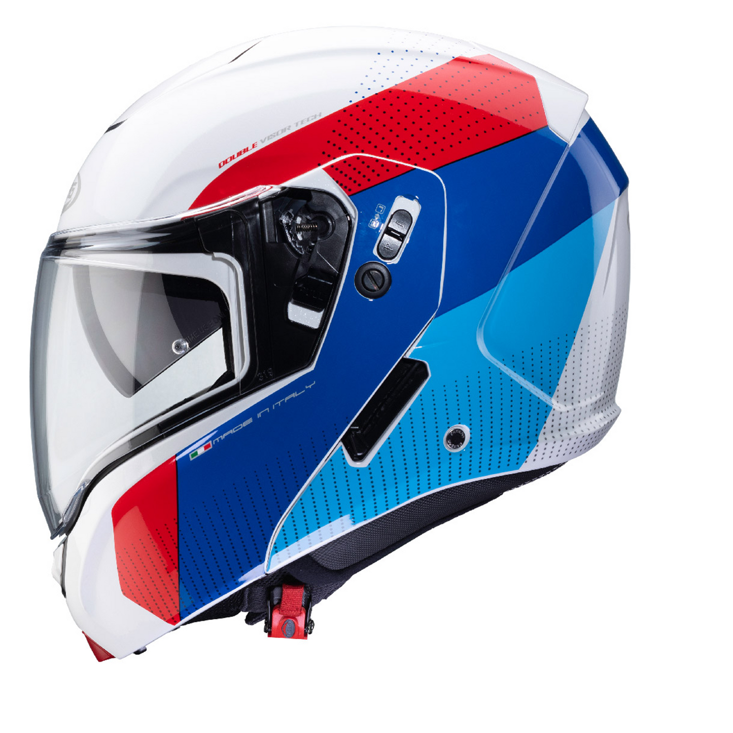 Caberg Horus Scout - White/Red/Blue/Light Blue