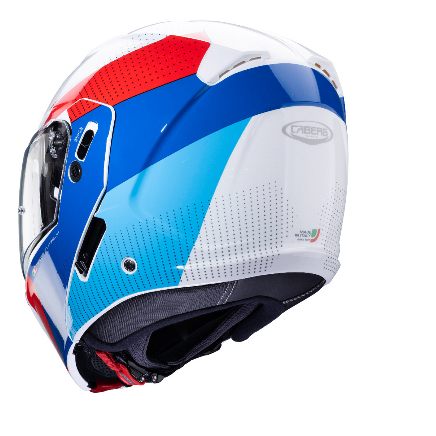 Caberg Horus Scout - White/Red/Blue/Light Blue