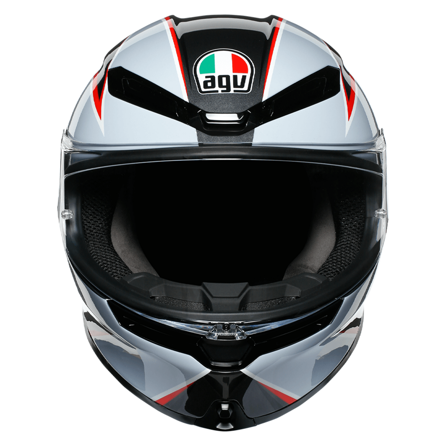 AGV K6 Flash Matt Black/Grey/Red Full Face Motorcycle Motorbike Helmet – Gear Change Online