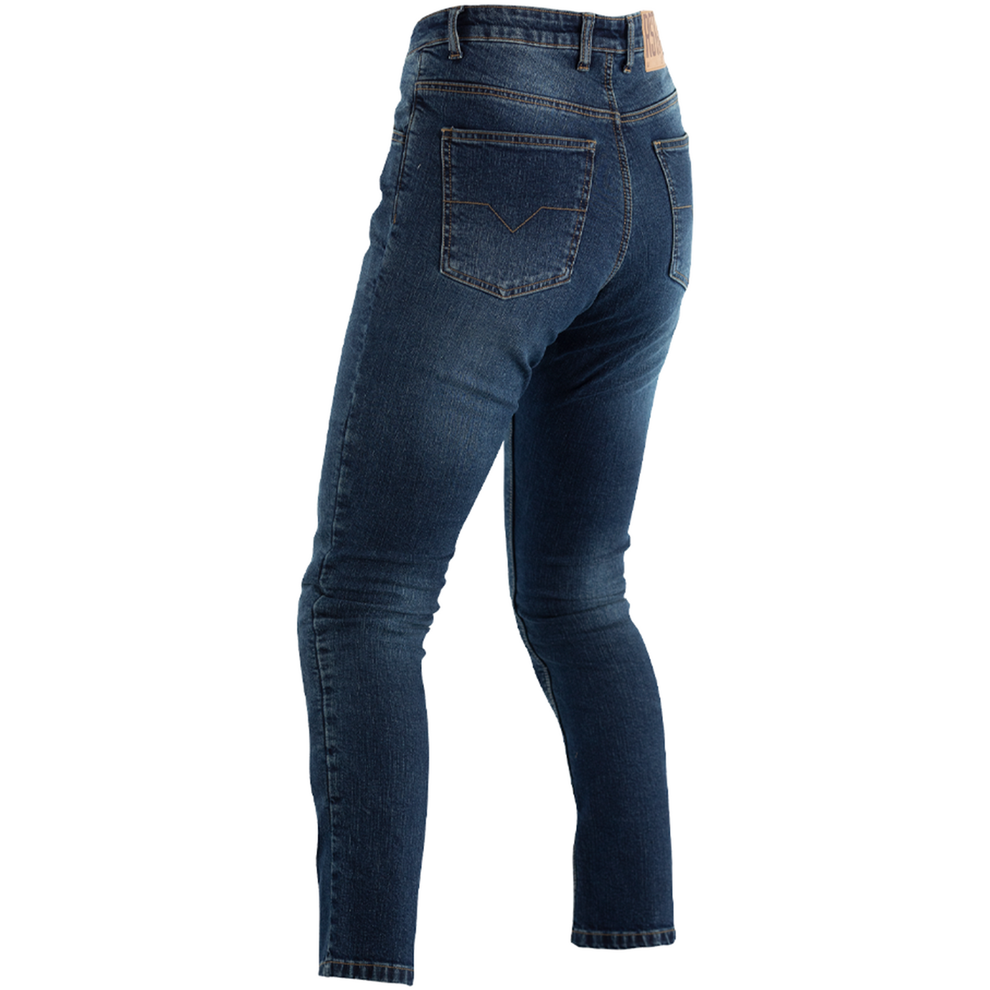 RST Tapered-Fit Reinforced CE Ladies Textile Jeans - Mid Blue Denim - Short Leg