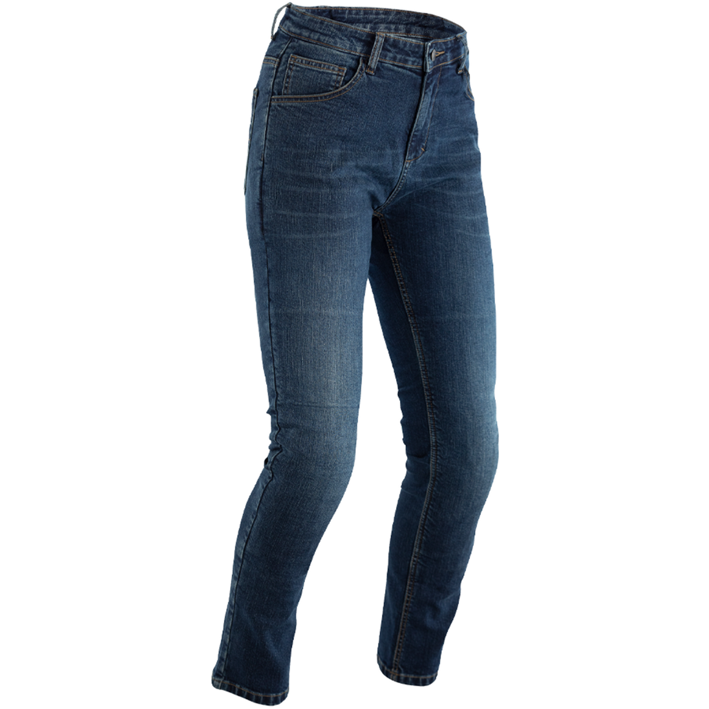 RST Tapered-Fit Reinforced CE Ladies Textile Jeans - Mid Blue Denim - Short Leg