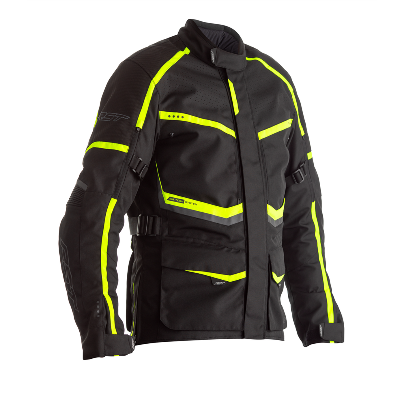 RST Maverick CE Ladies Textile Jacket - Black / Neon (2492)