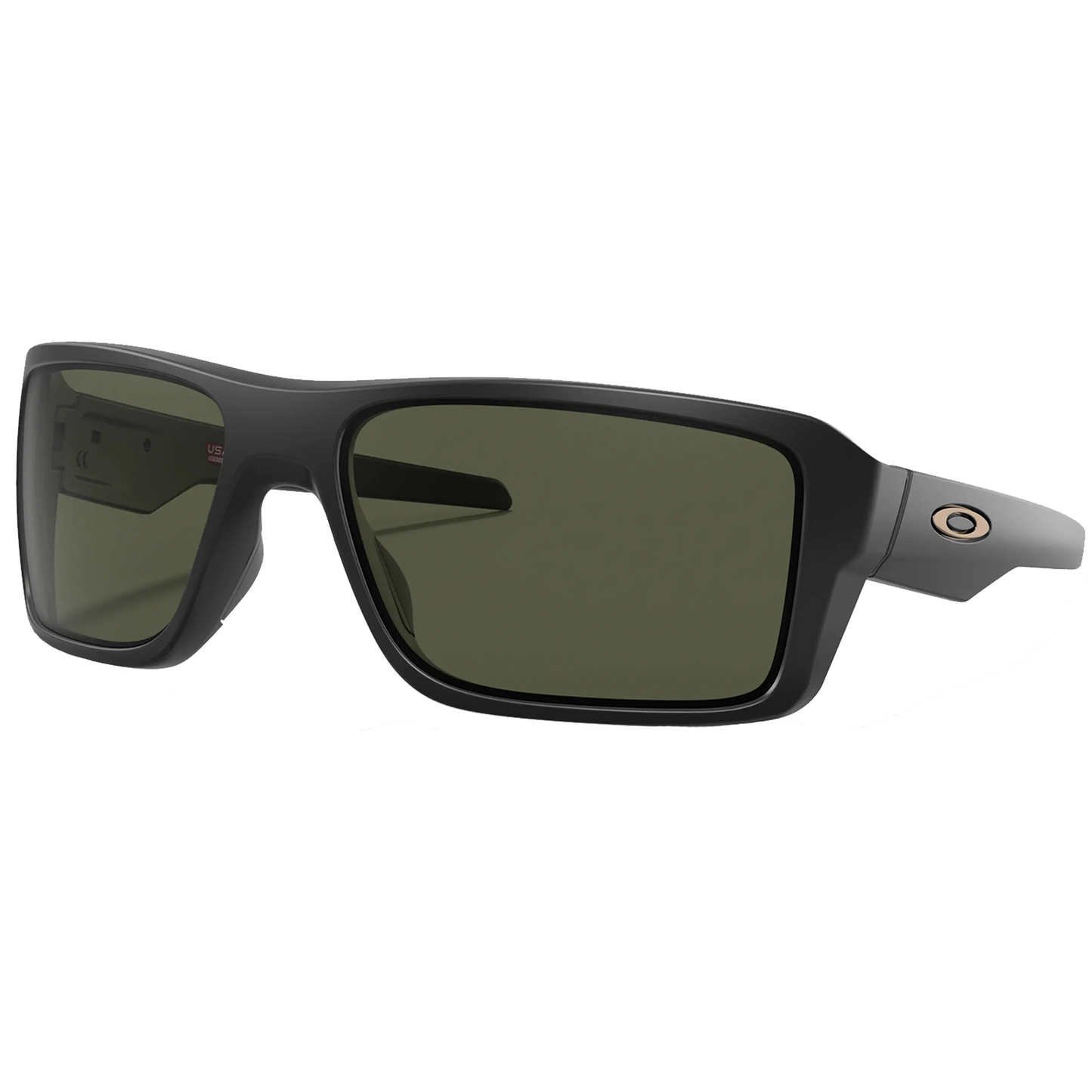 Oakley Double Edge Sunglasses (Matte Black) Dark Grey Lens - Free Case