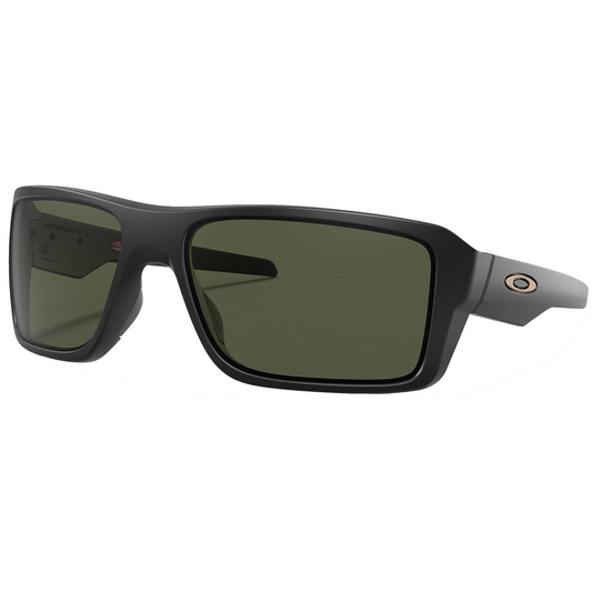 Oakley Double Edge Sunglasses (Matte Black) Dark Grey Lens