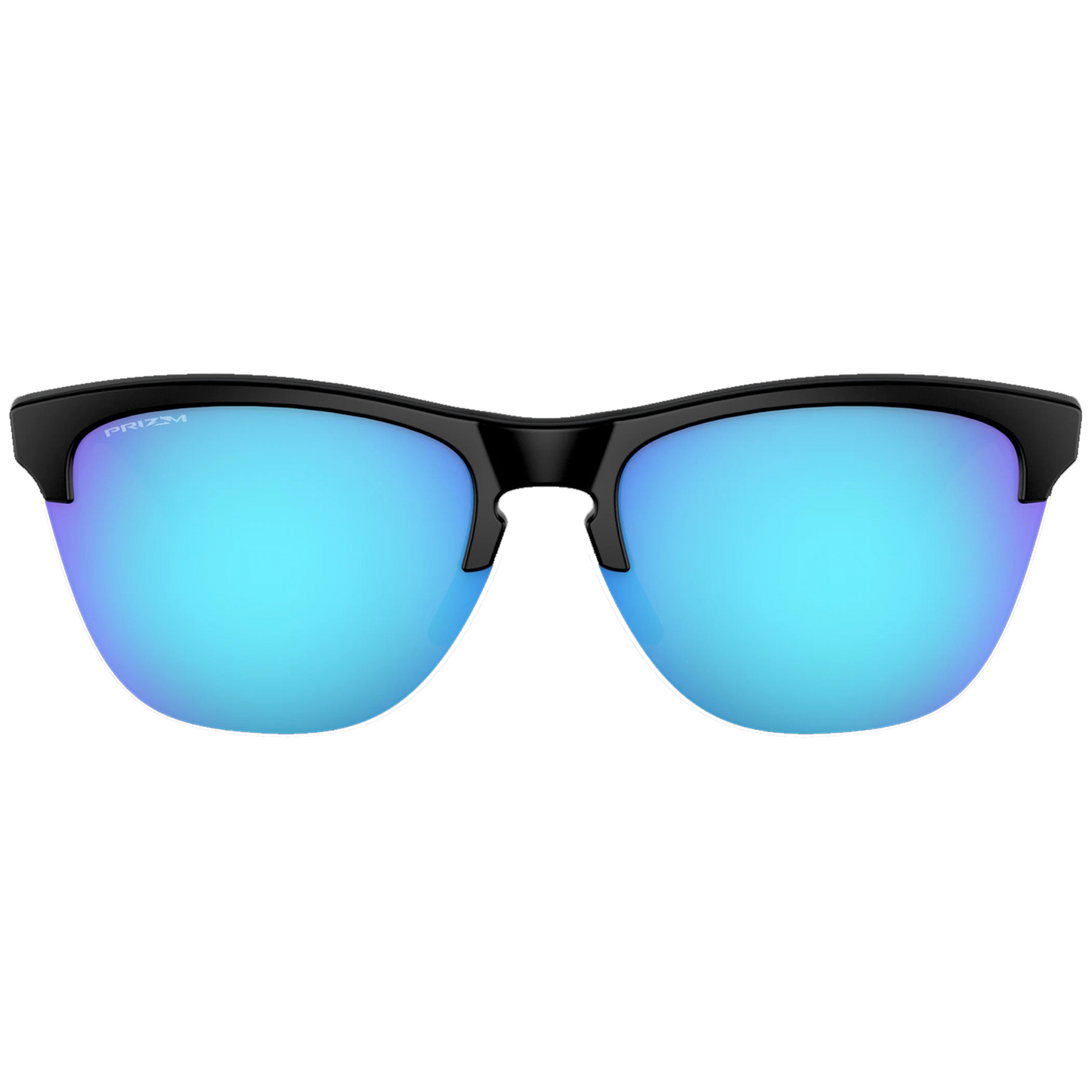 Oakley Frogskins Lite Sunglasses (Matte Black) Prizm Sapphire Lens - Free Case