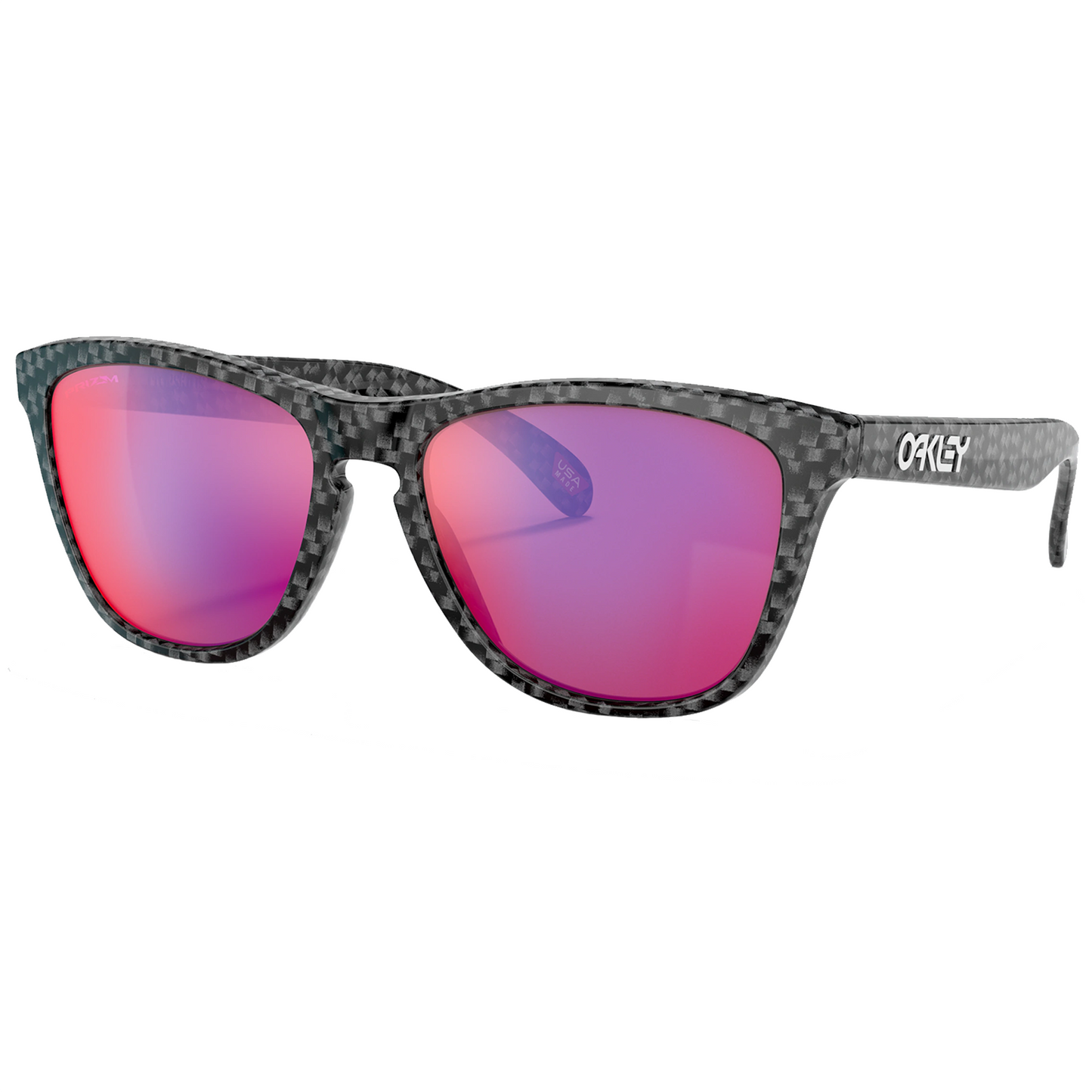 Oakley Frogskins Sunglasses (Carbon Fiber) Prizm Road Lens