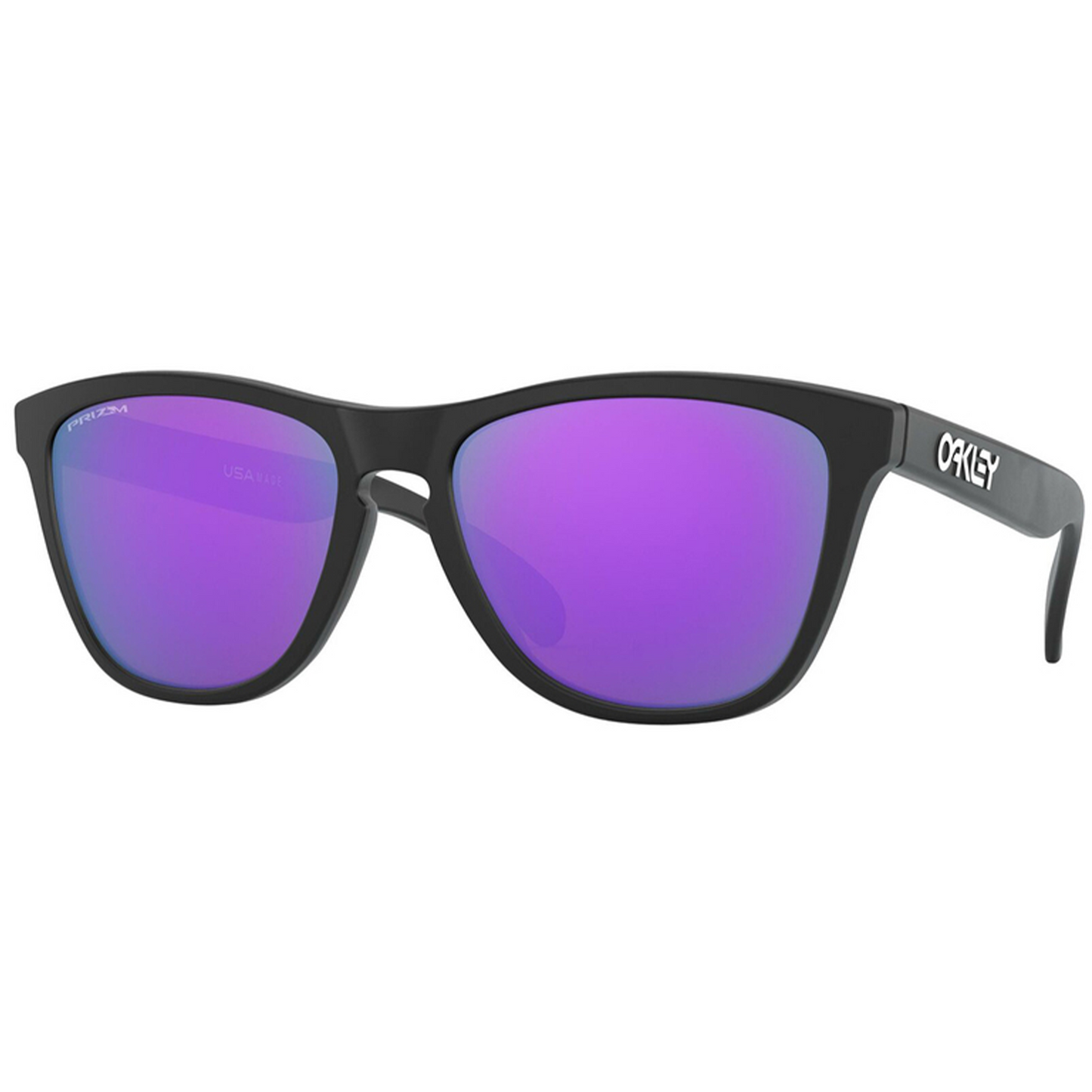 Oakley Frogskins Sunglasses (Matte Black) Prizm Violet Lens