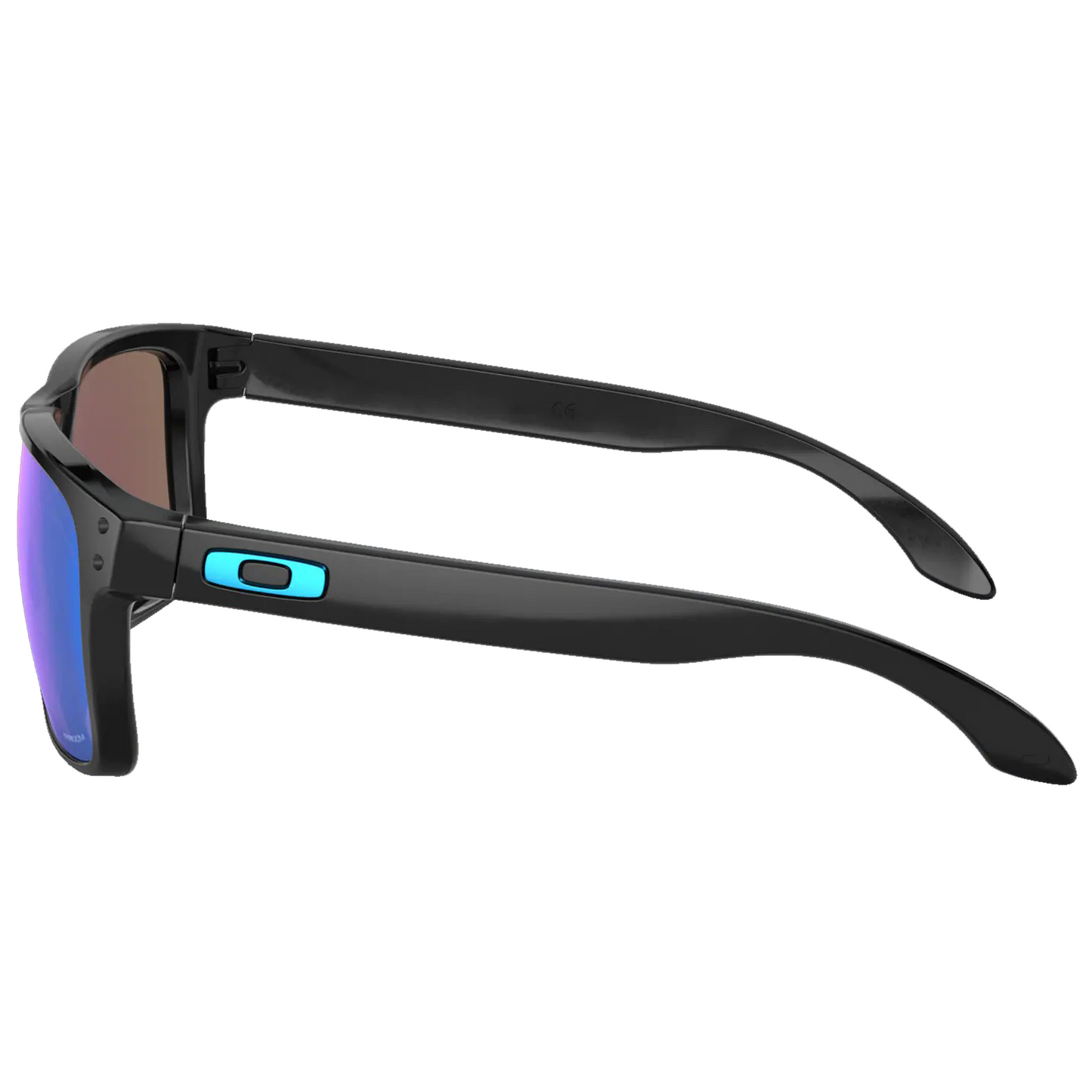Oakley Holbrook Sunglasses (Polished Black) Prizm Sapphire Lens - Free Case