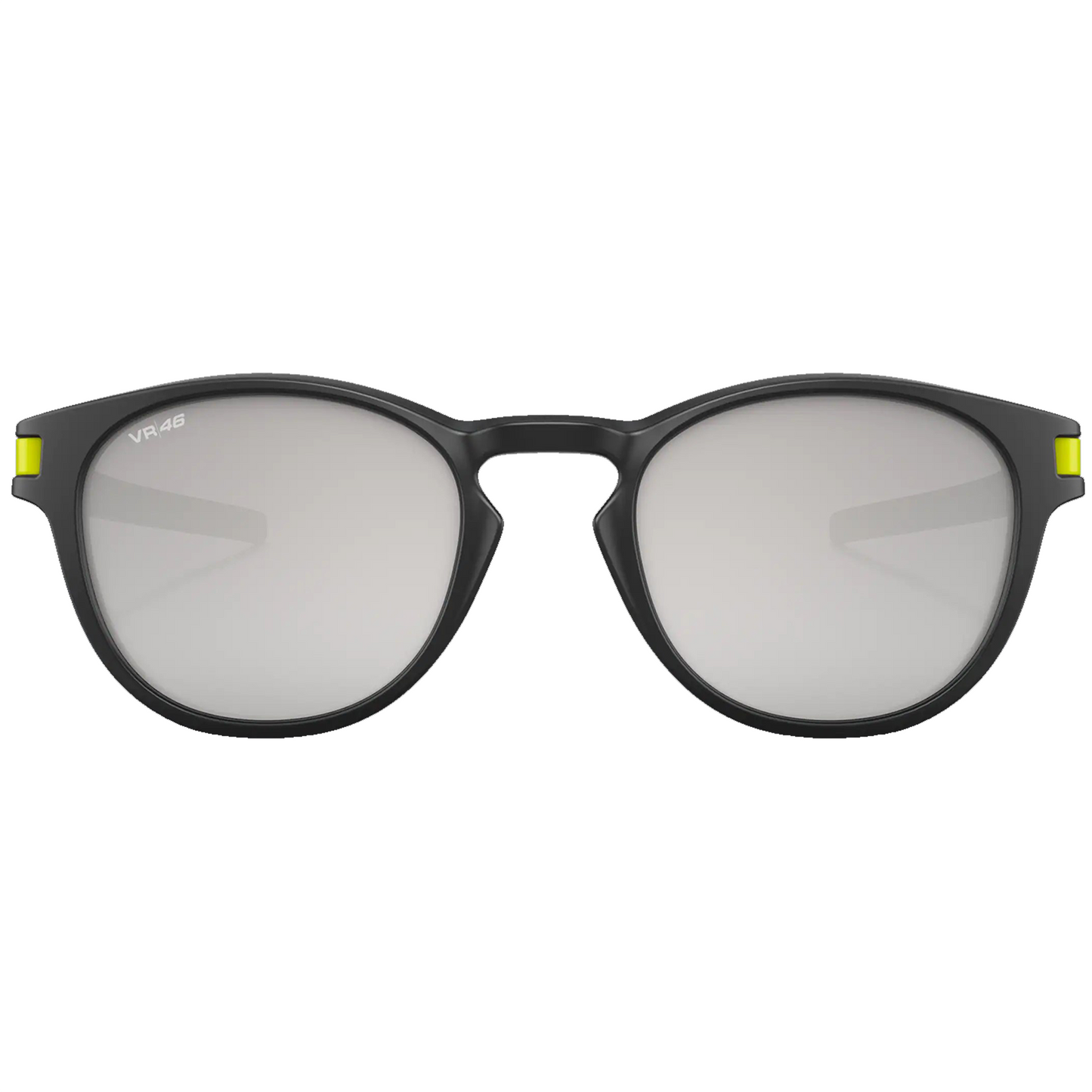 Oakley Latch Sunglasses (VR46 Matte Black) Chrome Iridium Lens