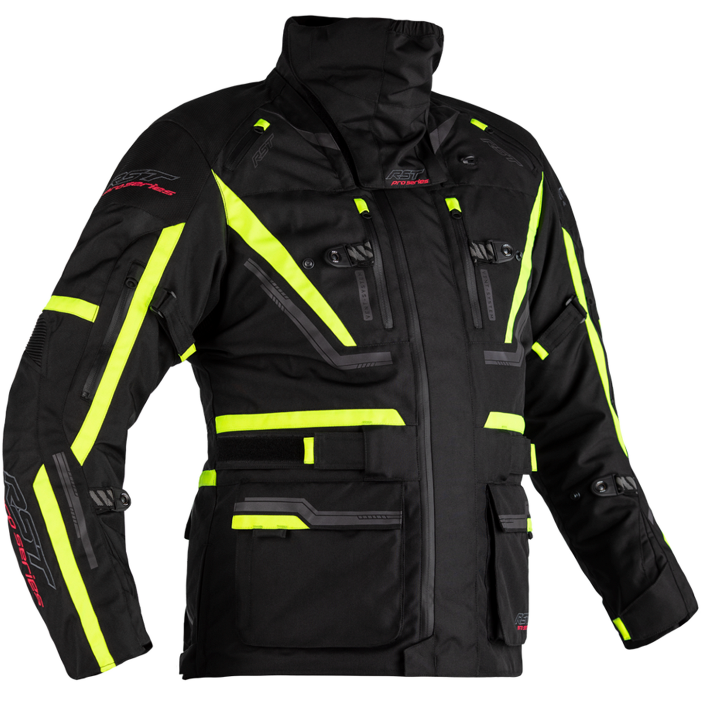 RST Pro Series Paragon 6 Textile Jacket - Black/Flo Yellow