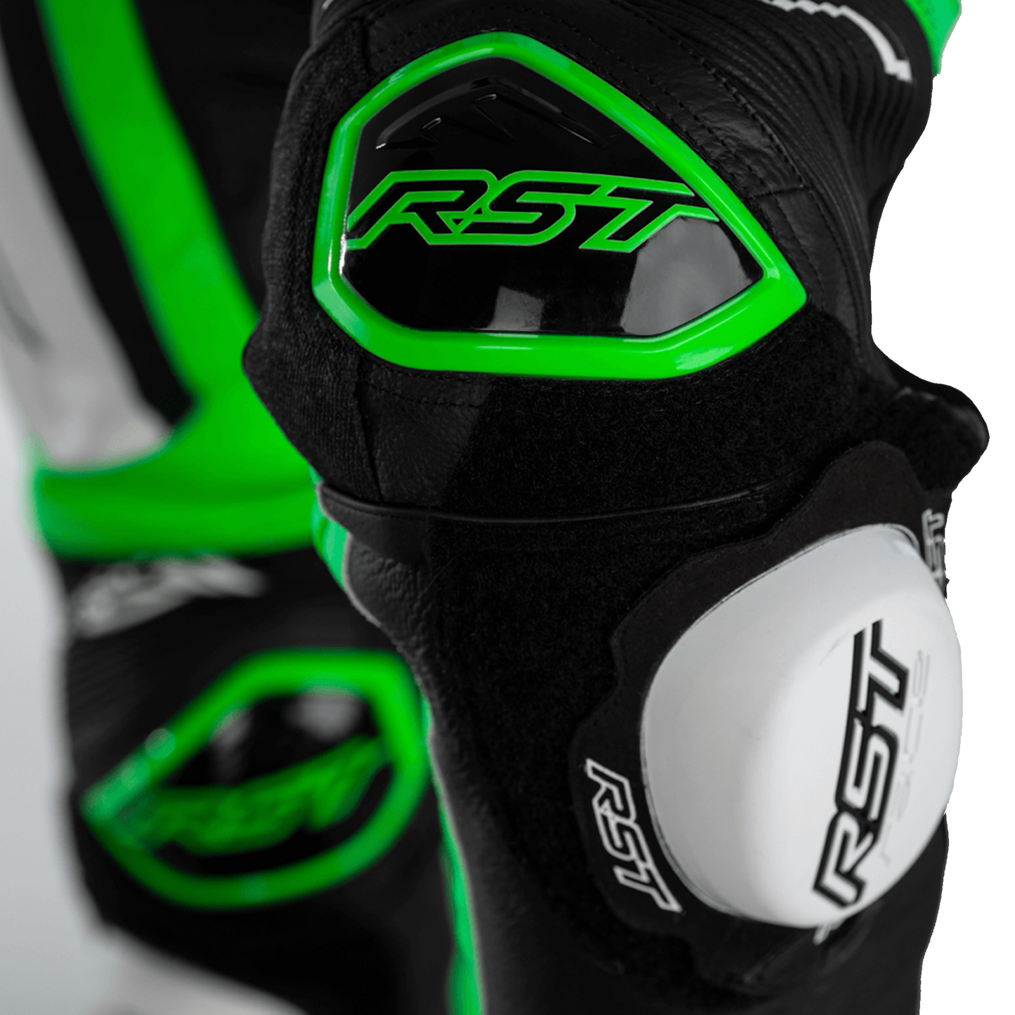 RST Pro Series Airbag (CE) One Piece Leather Suit - Neon Green (2520)