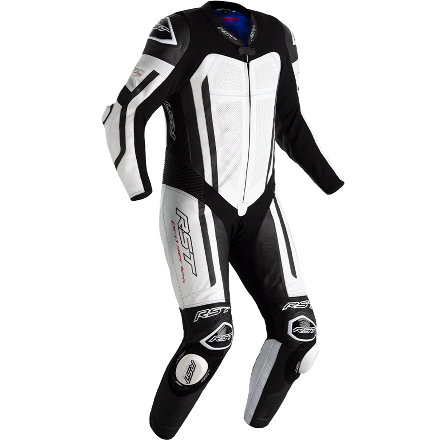 RST Pro Series Airbag (CE) One Piece Leather Suit - White (2520)