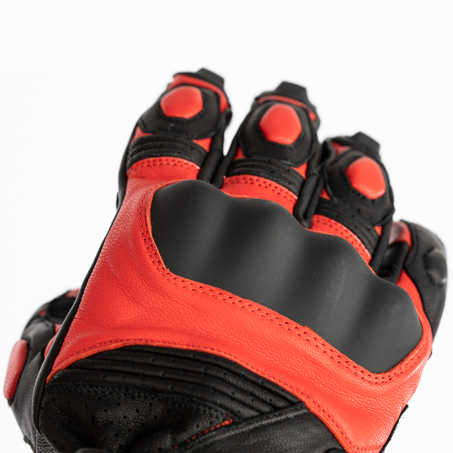 RST GT Leather Racing/Riding Gloves - CE Approved - Red