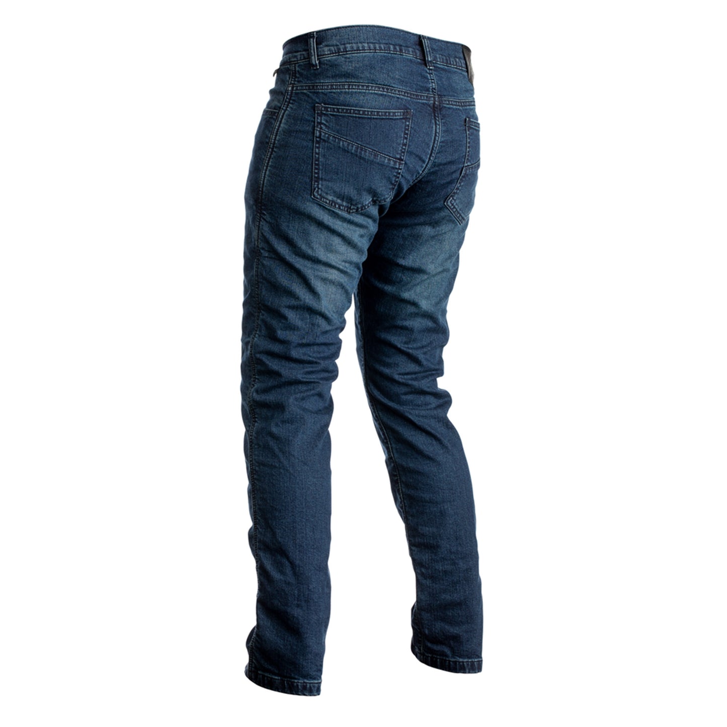 RST Reinforced Straight Leg (CE) Men's Jeans - Includes Knee Armour - Regular Length - Dark Wash Blue