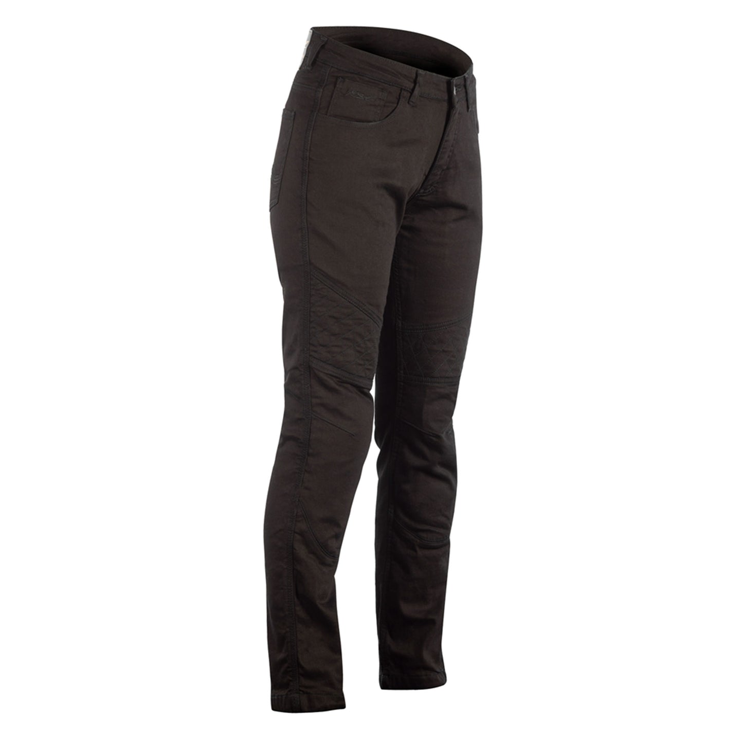 RST Reinforced Straight Leg (CE) Ladies Jeans - Includes Knee Armour - Short Length - Black