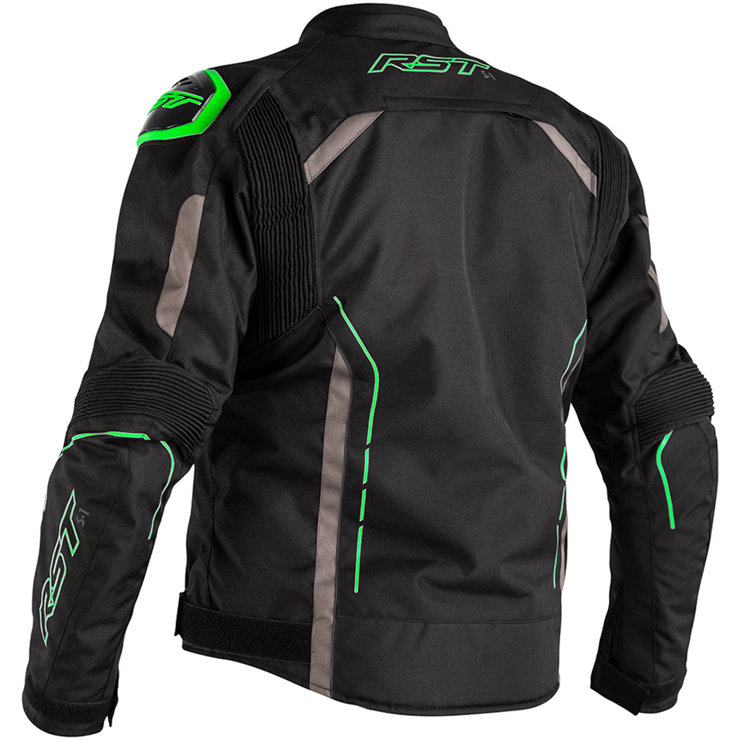 RST S1 CE Men's Textile Motorcycle Jacket Neon Green