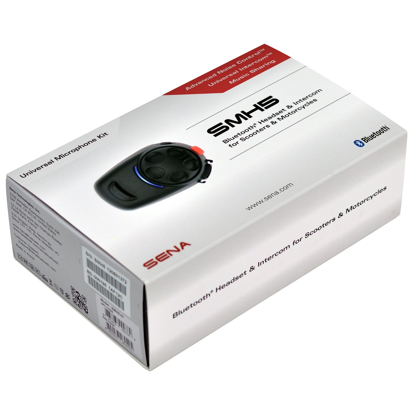 Sena SMH5-UNIV BT Headset and Intercom with Uni Mic Kit