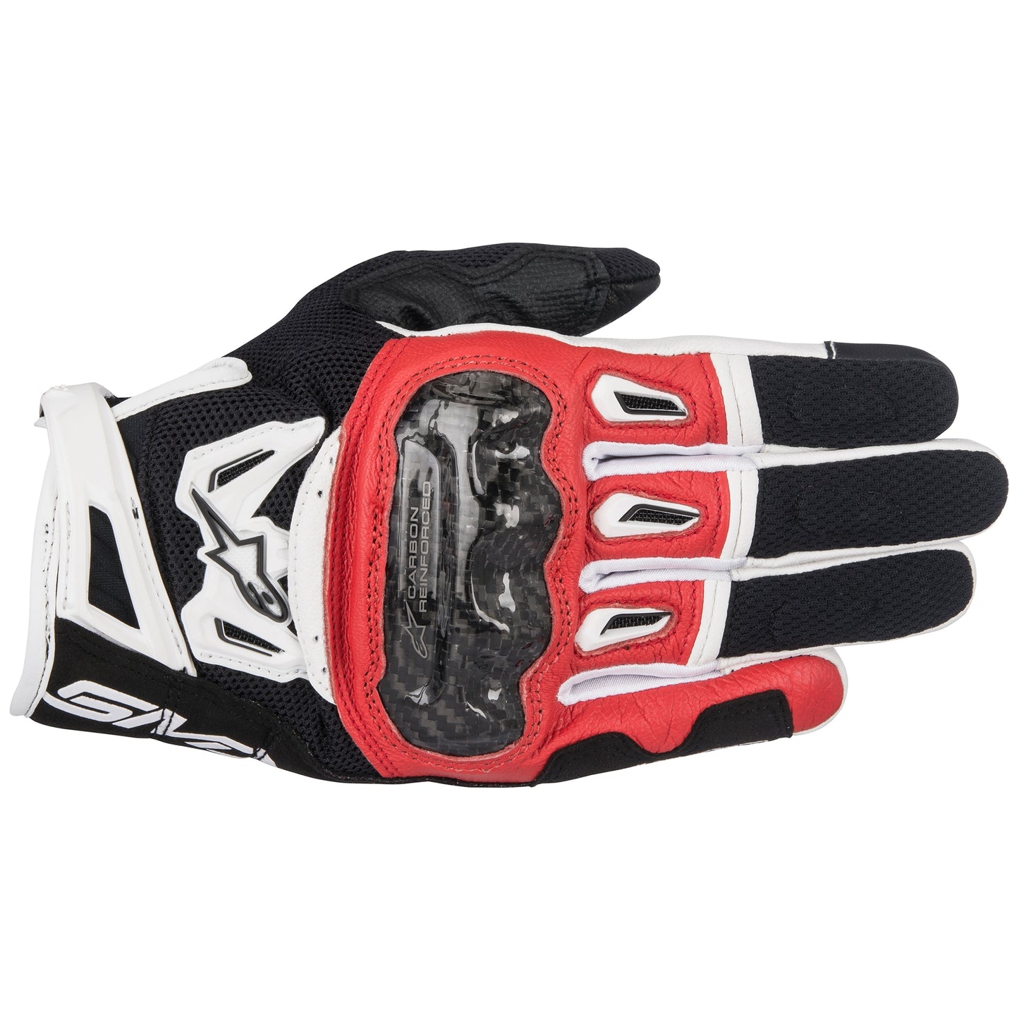 Alpinestars SMX-2 Air Carbon V2 Gloves - Black/Red/White (132)