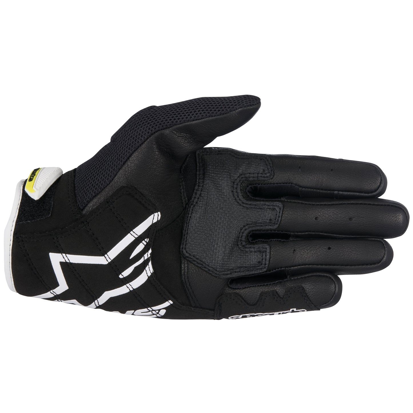 Alpinestars SMX-2 Air Carbon V2 Gloves - Black/White/Flo Yellow (125)
