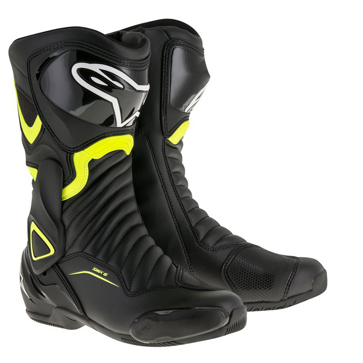 Alpinestars SMX-6 V2 Boots - Black/Flo Yellow - (155)