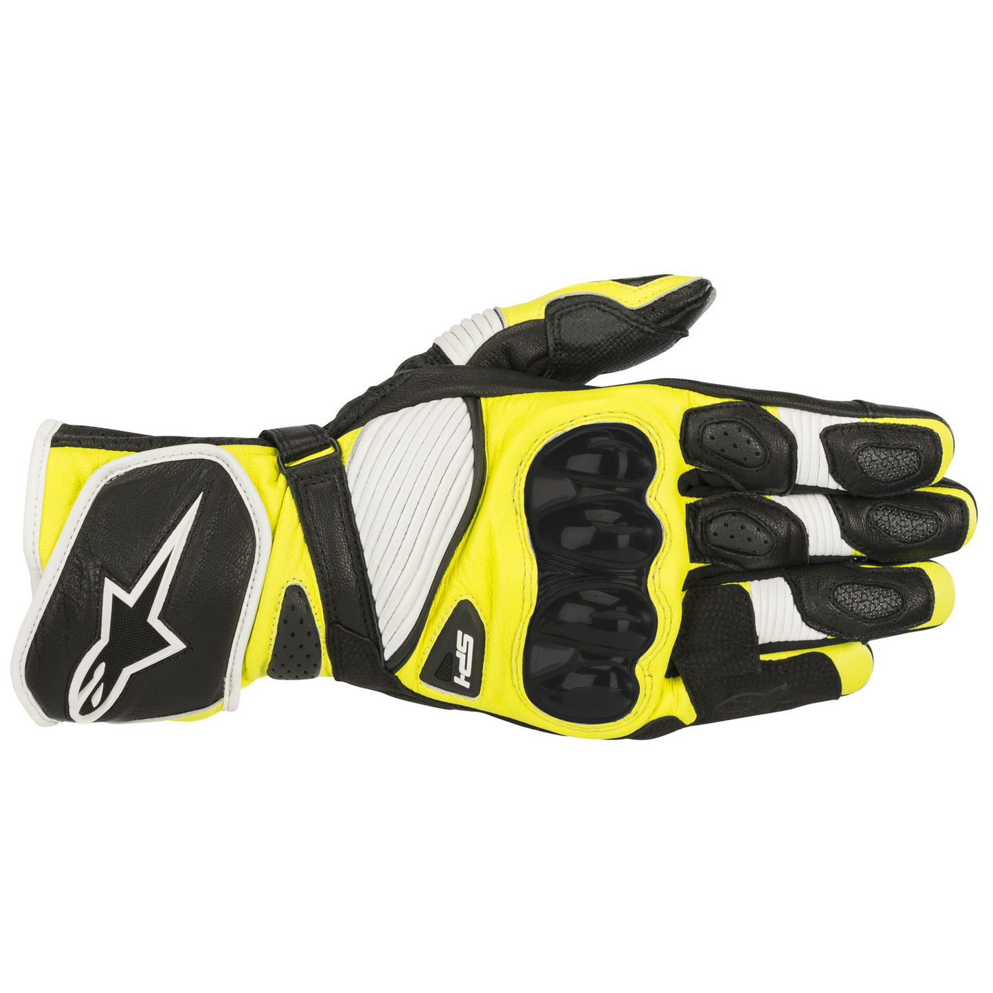 Alpinestars SP-1 V2 Gloves - Black/White/Yellow Fluo - (125)