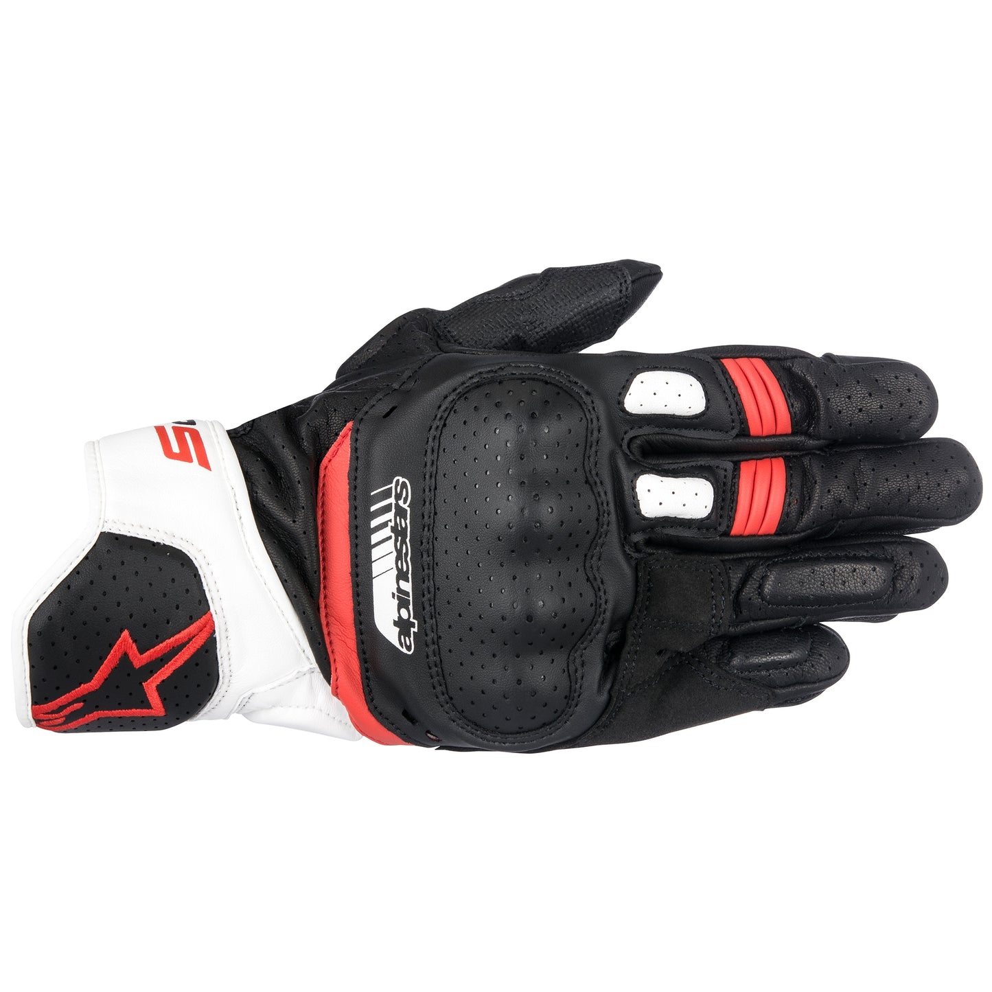 Alpinestars SP-5 Gloves - Black/White/Red (123)
