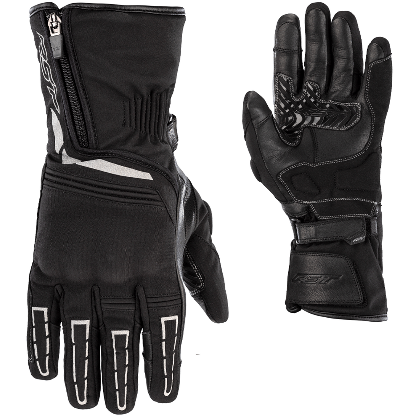 RST Storm 2 Textile (CE) Waterproof Gloves - Black (2682)