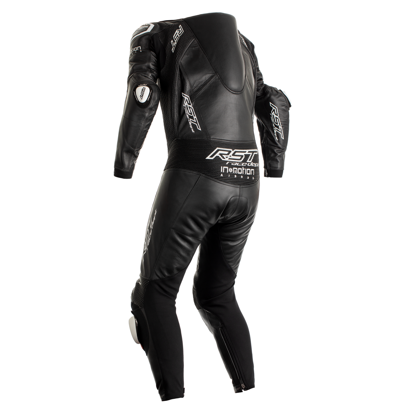 RST  V4.1 Kangaroo Airbag Black (CE) One Piece Leather Suit