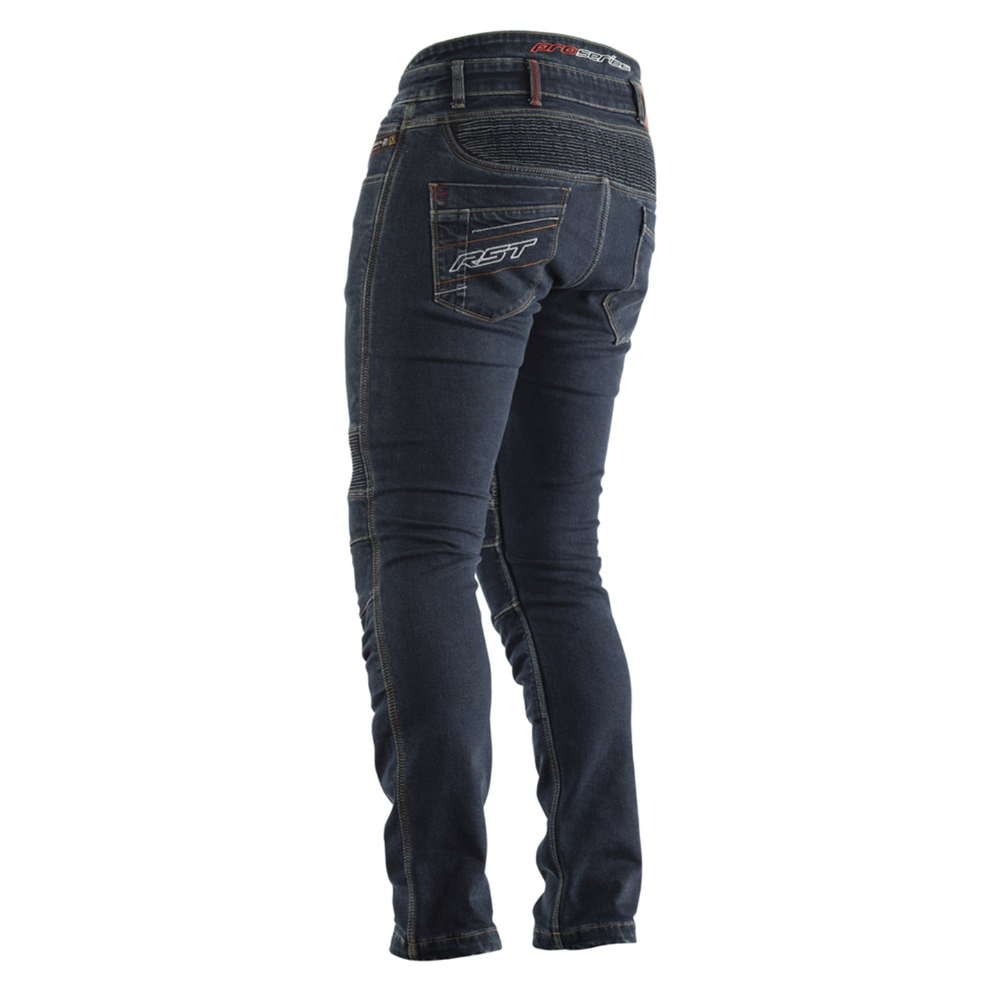 RST Reinforced Tech Pro CE Men's Denim Jeans - Includes Knee and Hip Armour - Short Length - Dark Wash Blue