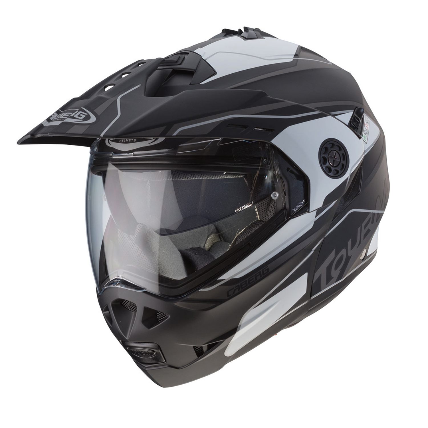 caberg classico helmet Caberg Tourmax Marathon Matt Black/White/Anthracite Motorcycle Motorbike Helmet – Gear Change Online