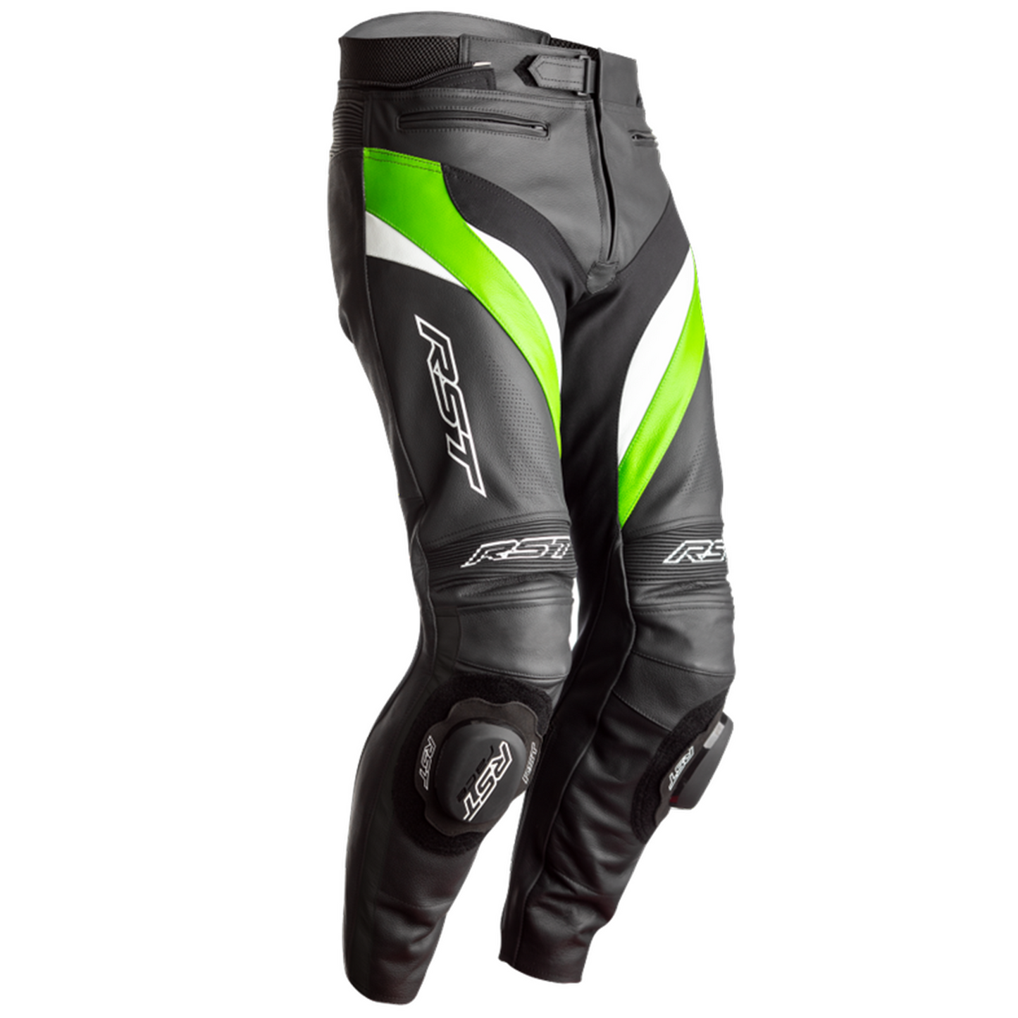 RST Tractech Evo 4 (CE) Mens Leather Jean - Black / Green / White