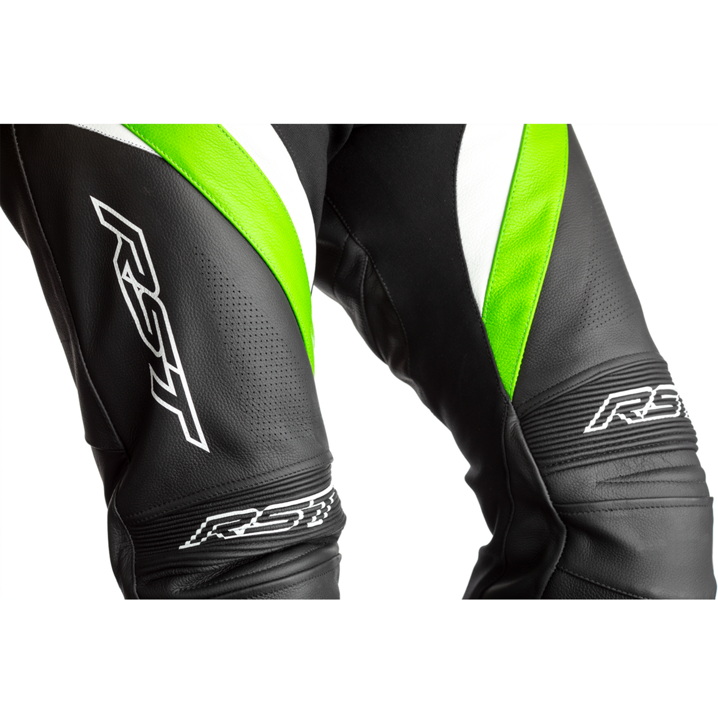 RST Tractech Evo 4 (CE) Mens Leather Jean - Black / Green / White