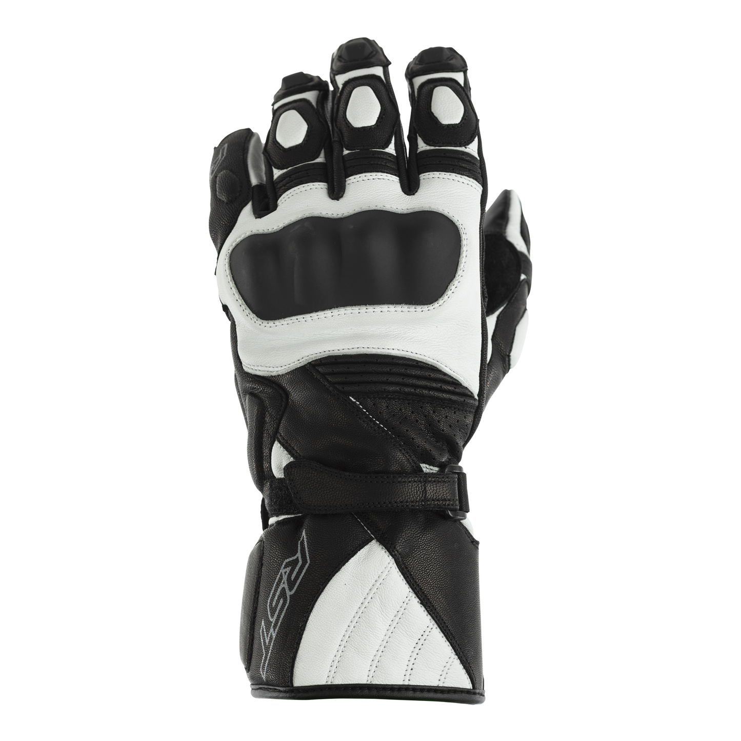 RST GT Leather Racing/Riding Gloves - CE Approved - White