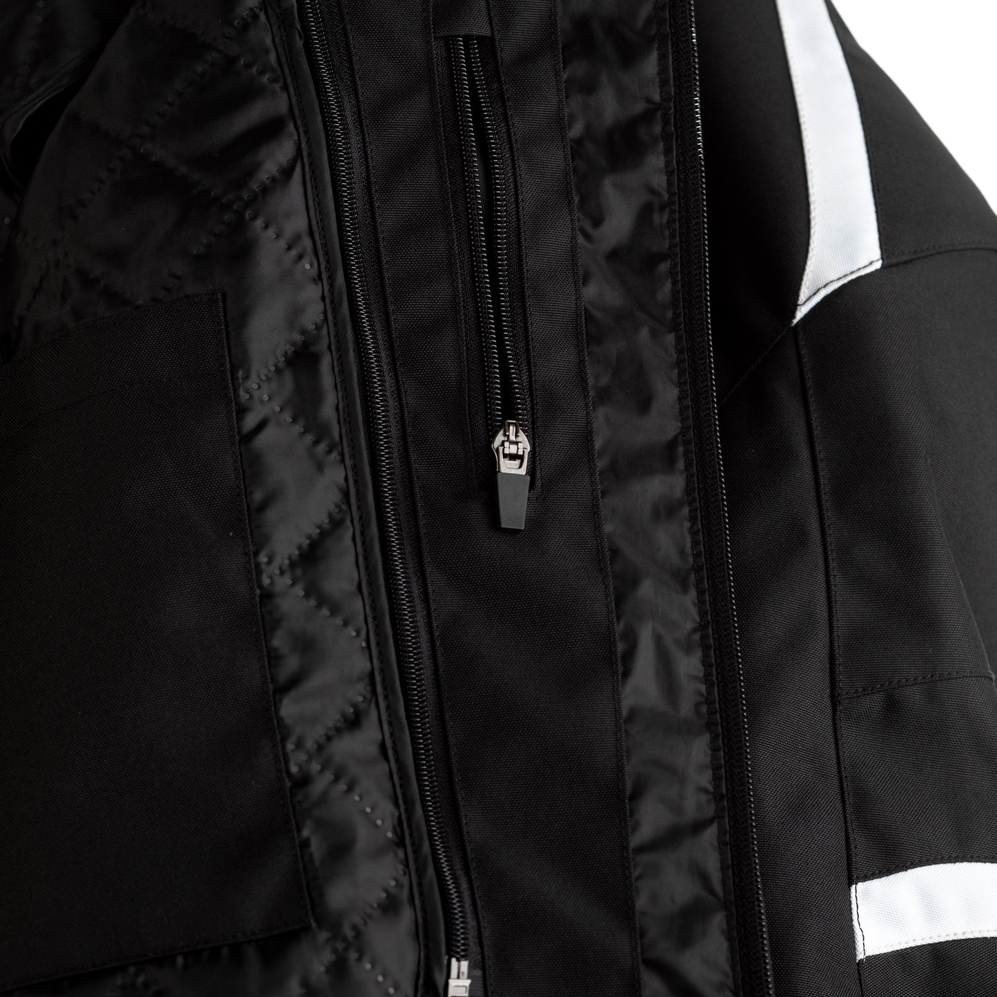 RST Pilot CE Men's Waterproof Textile Jacket - Black / White (2368)
