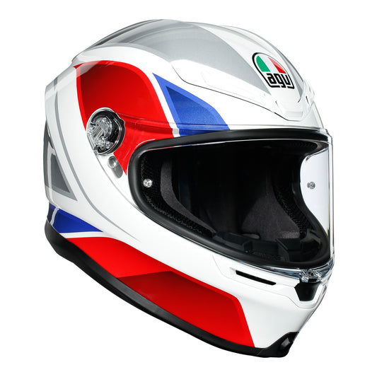 AGV K6 - Hyphen - White/Red/Blue