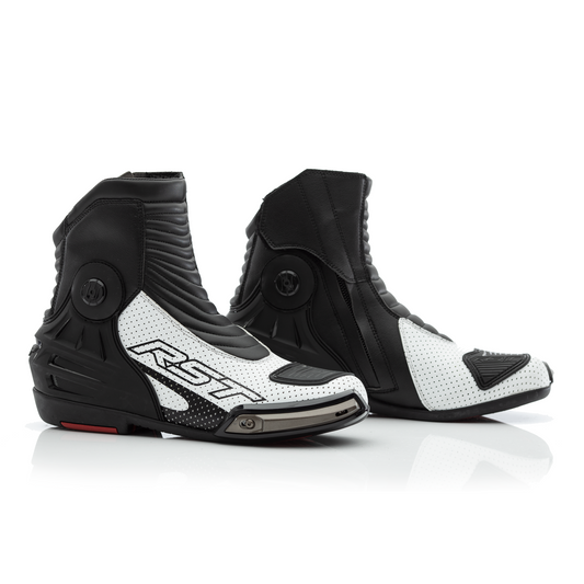 RST Tractech Evo III 3 Short Boots - CE APPROVED - Black/White